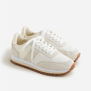 J. Crew Women’s Roadtrip Metallic Detail Lace Up Sneakers- Size 7